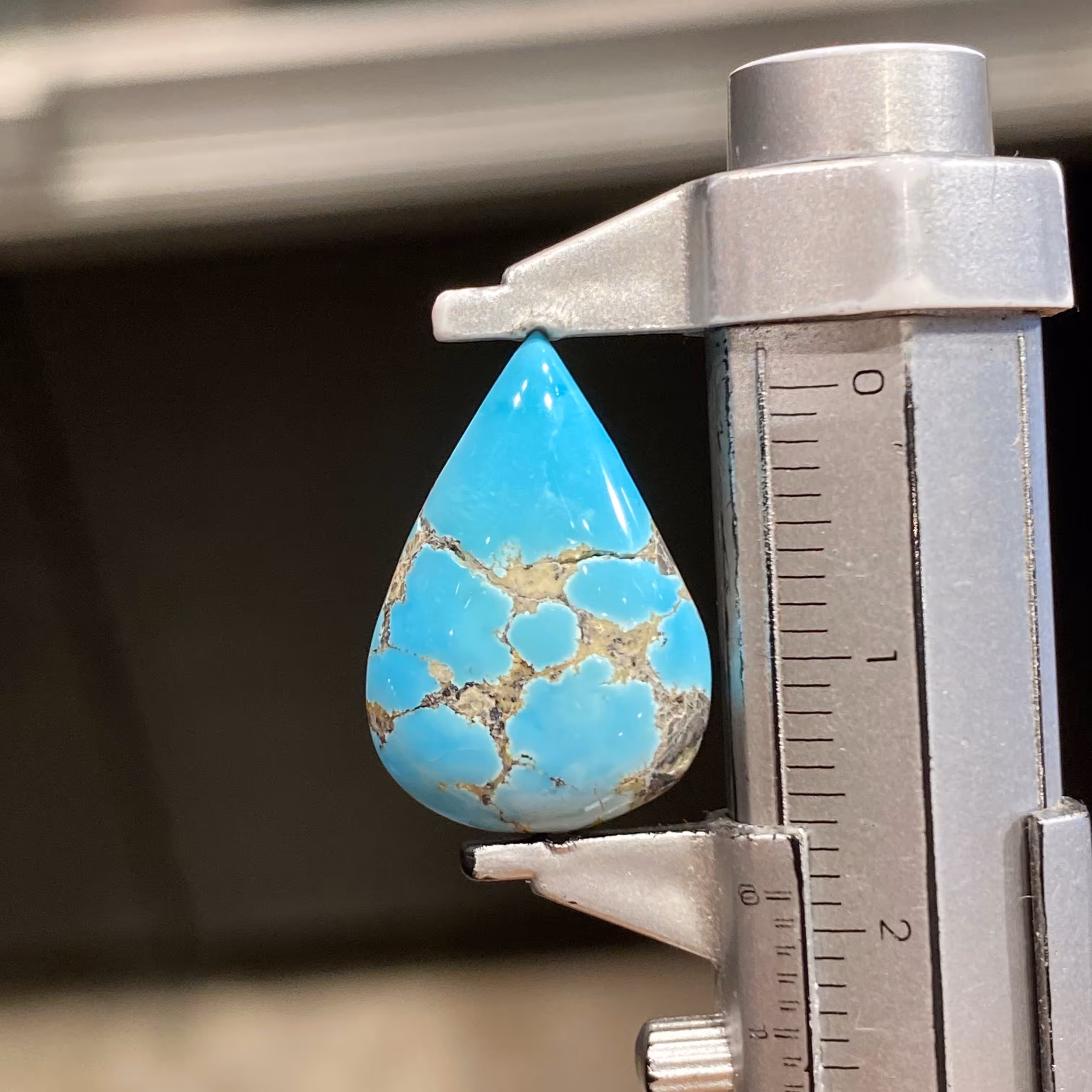 فیروزه خوشرنگ نیشابور تراش اشک کد3131