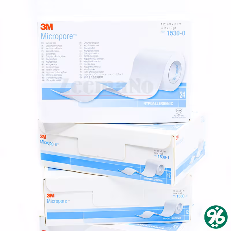 چسب ضد حساسیت 3M میکروپور 1.25 سانتی متری
