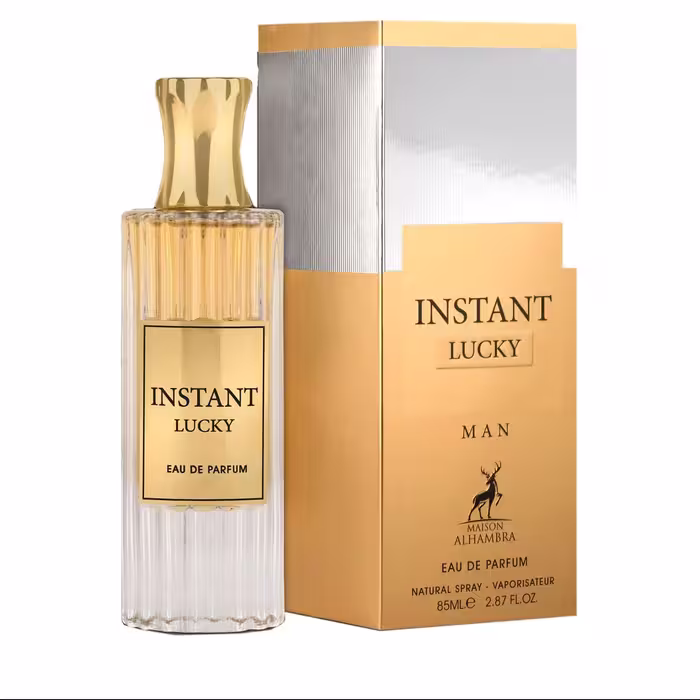 ادو پرفیوم مردانه الحمبرا مدل Instant Lucky Man حجم 85 میلی لیتر