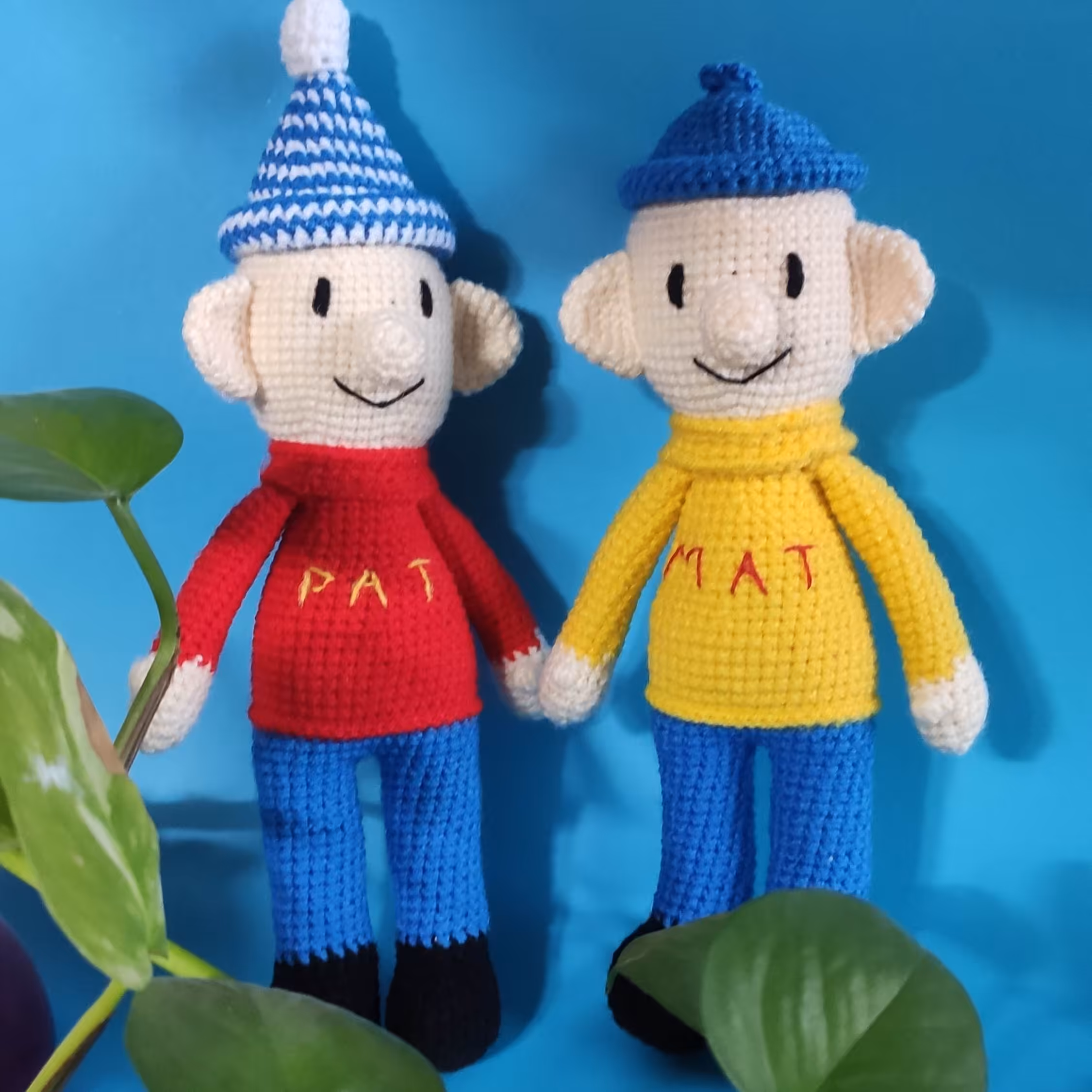 عروسک بافتنی پت و مت شخصیت کارتونی