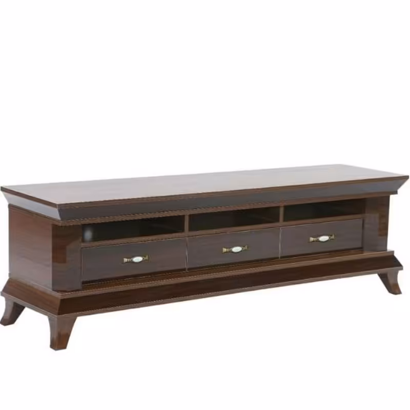 میز تلویزیون سه کشویی 180 سانت تمام ام دی اف با وکیوم ضد خش ضد آب