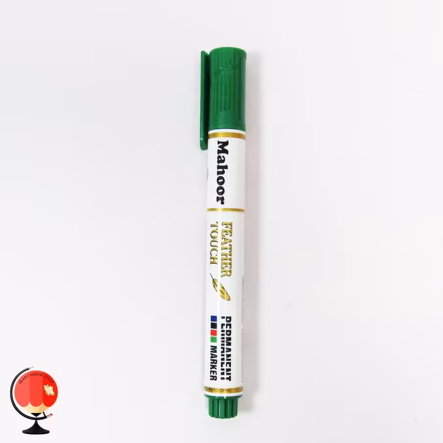 ماژیک جوهر ثابت سبز نوک گرد ماهور