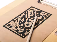 وکتور تایپوگرافی موسی بن جعفر (ع) | گرافیک با طعم تربچه