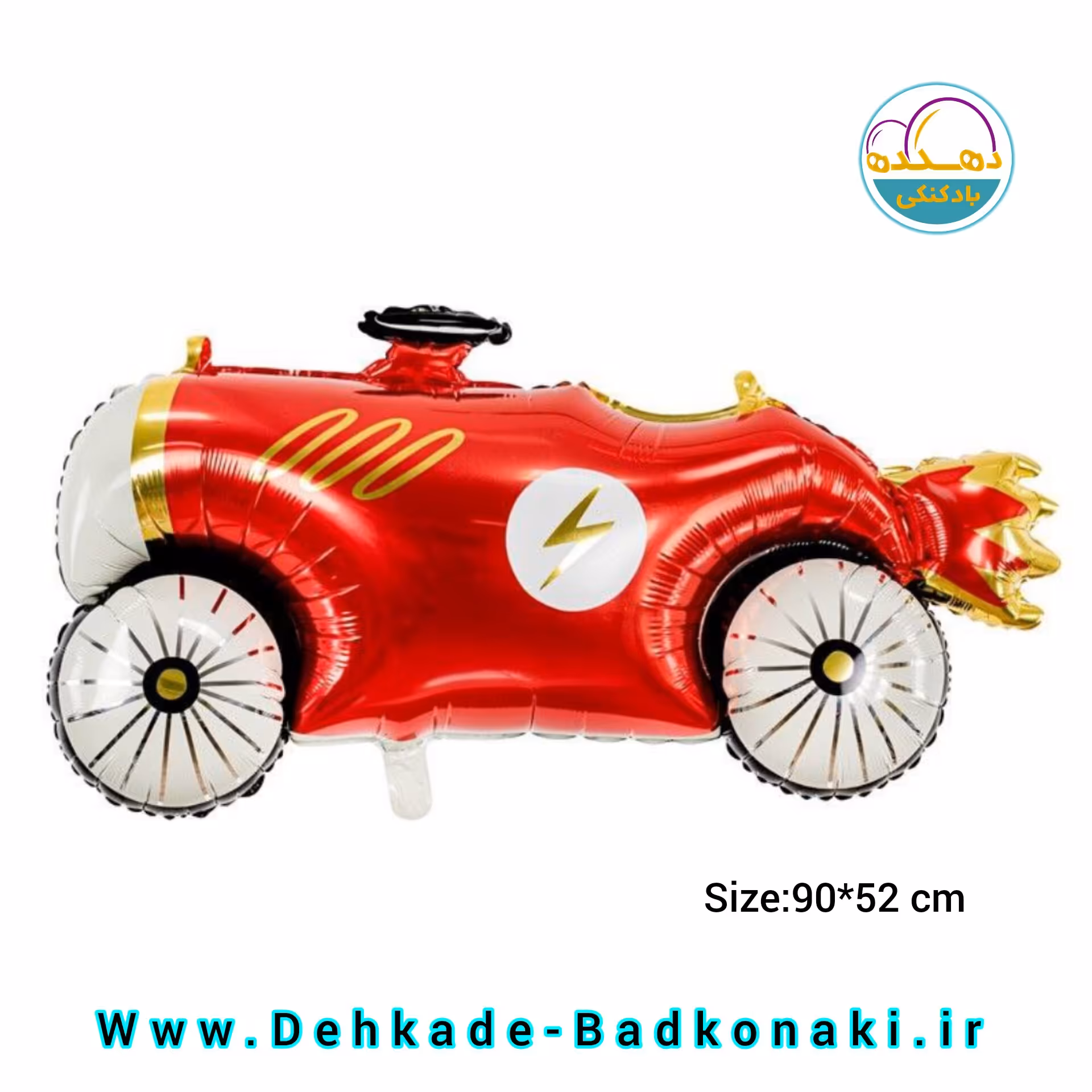 بادکنک فویلی ماشین قرمز جذاب 