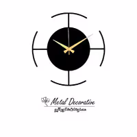 ساعت دیواری فلزی طرح مینیمال جدید قطر 45 سانتیمتر کد MD-1165 
