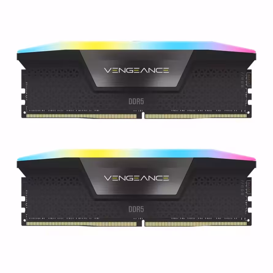 رم کورسیر VENGEANCE RGB 32GB 16GBx2 6400MHz CL32 DDR5