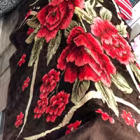 پتو اتیس گلدار یک نفره