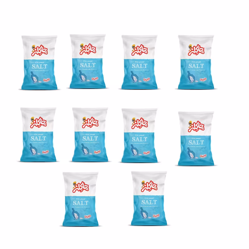 چیپس ساده نمکی چاکلز - 260 گرم بسته 10 عددی