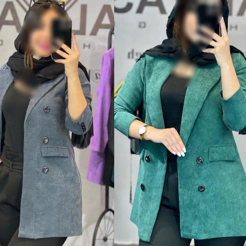 کت مخمل زنانه مدل مهراد جنس مخمل کبریتی سایز 1(36 تا 40) سایز2 (42 تا 44)