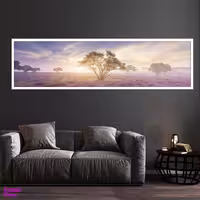 تابلو بکلیت طرح منظره و درخت مدل کشیده W-7740