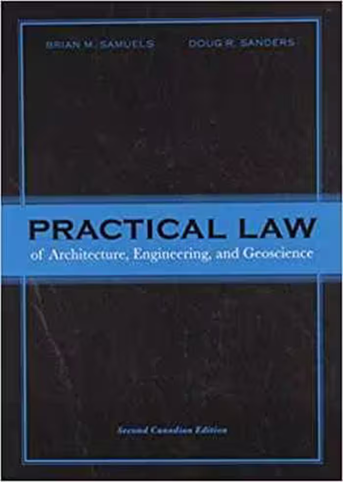 [PDF] دانلود کتاب Practical Law Of Architecture, Engineering, And Geoscience, 2nd ed, 2011