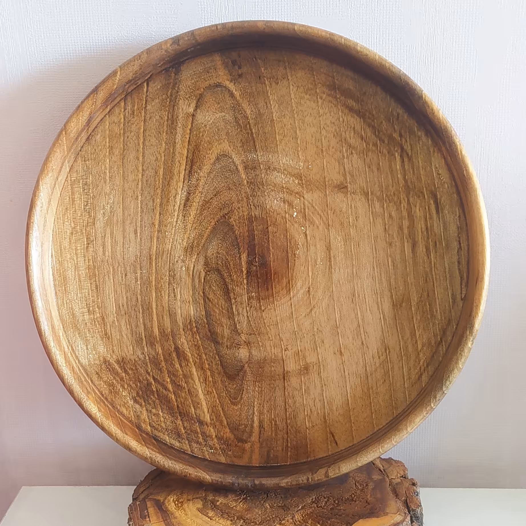 سینی چوبی گرد