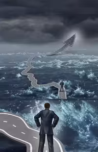 عکس با کیفیت مفهومی کسب و کار و شجاعت | گرافیک با طعم تربچه