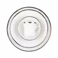 سرویس چینی 108 پارچه کامل رویال پلاتینی