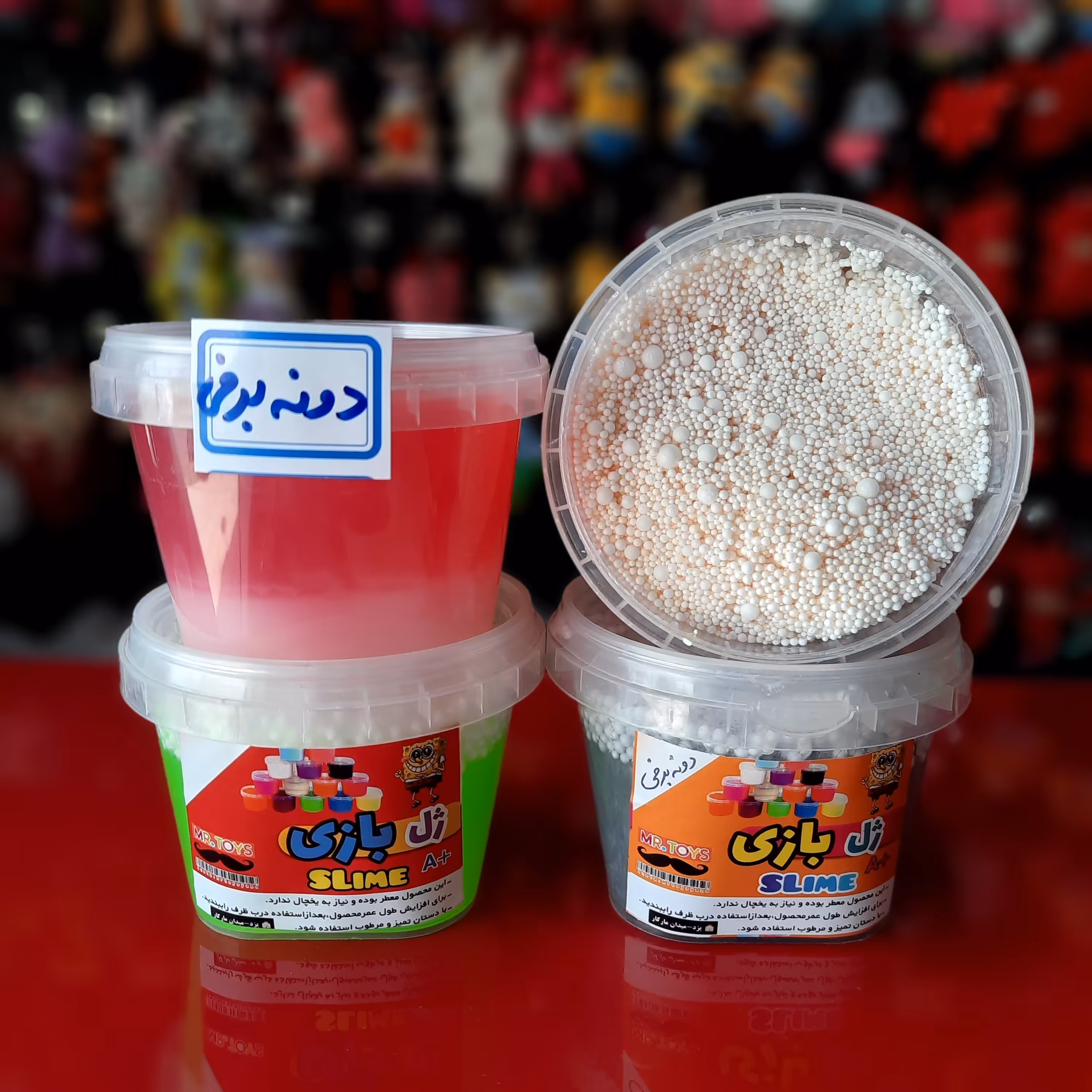 اسباب بازی ژل اسلایم دونه برفی معطر
