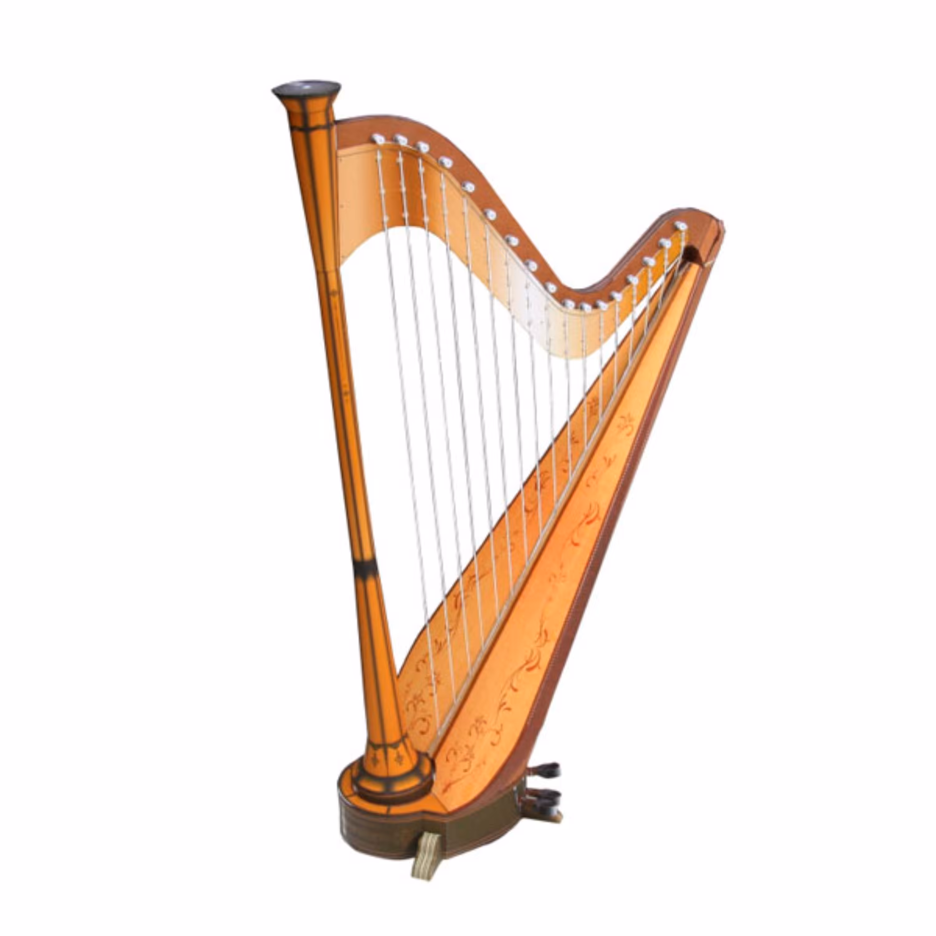 کاردستی ماکت مقوایی ساز زهی چنگ