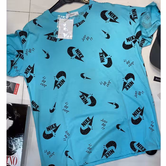 تیشرت نخی وارداتی دخترانه اسپرت با کیفیت نخ بالا تک سایز مدیوم لارج رنگ زرد با ک