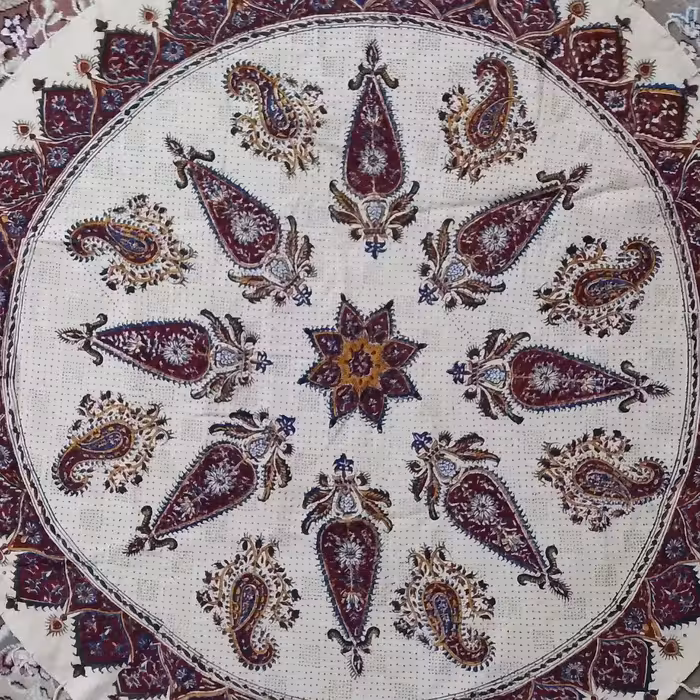 سفره قلم کار  اعلا  گرد (قطر 60 سانتی)