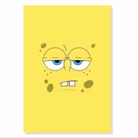تابلو شاسی طرح صورت باب اسفنجی SpongeBob Face مدل M0684