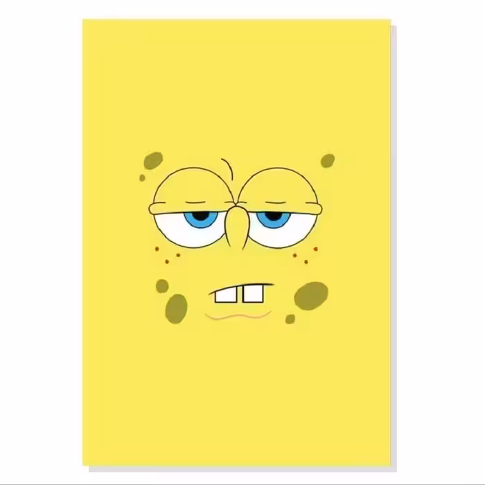 تابلو شاسی طرح صورت باب اسفنجی SpongeBob Face مدل M0684