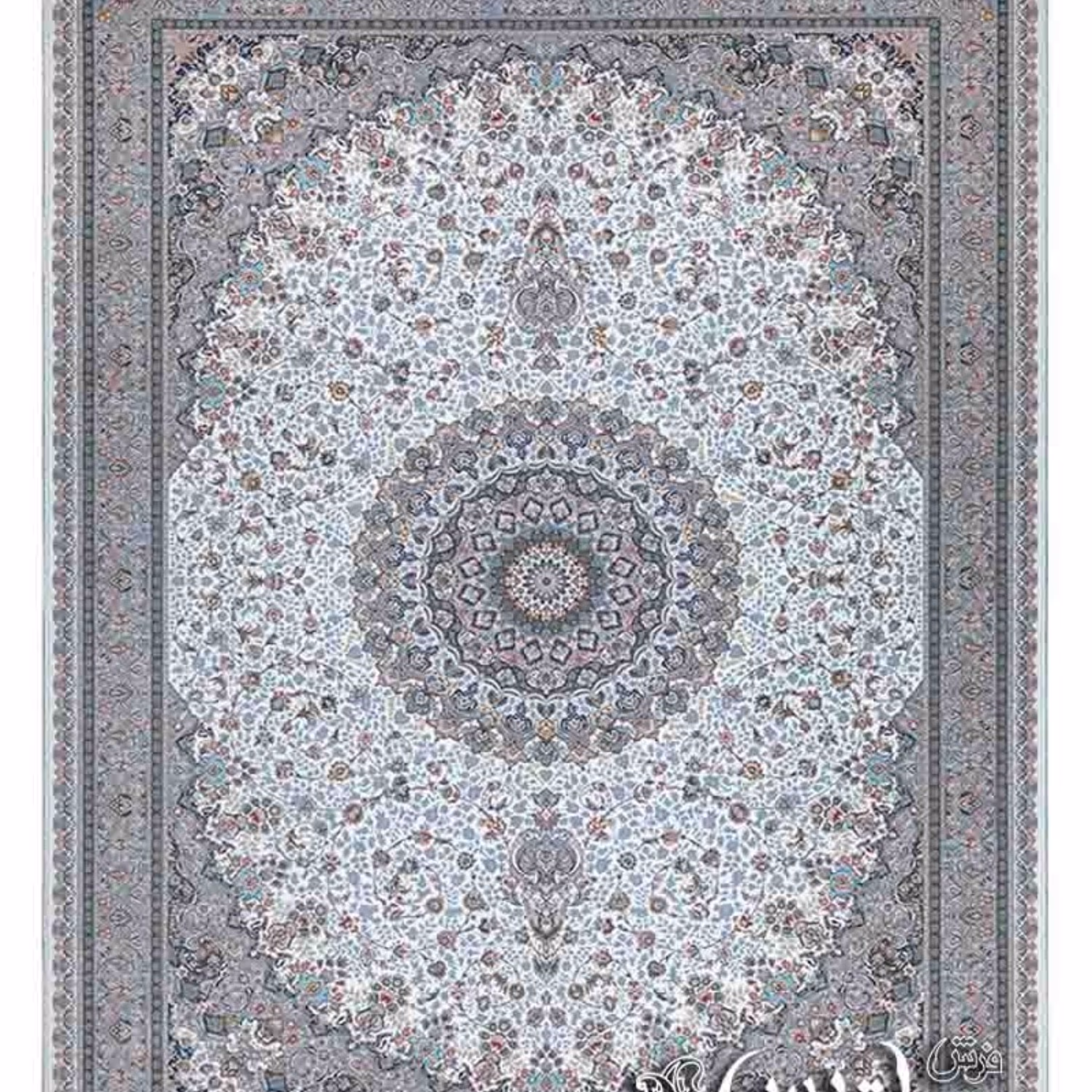 فرش 1500شانه  پاتریس طرح الماس کرم 12متری