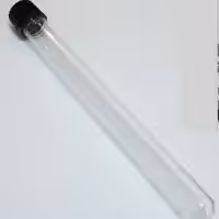 لوله در پیچ دار شیشه ای 180در18