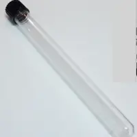 لوله در پیچ دار شیشه ای 180در18