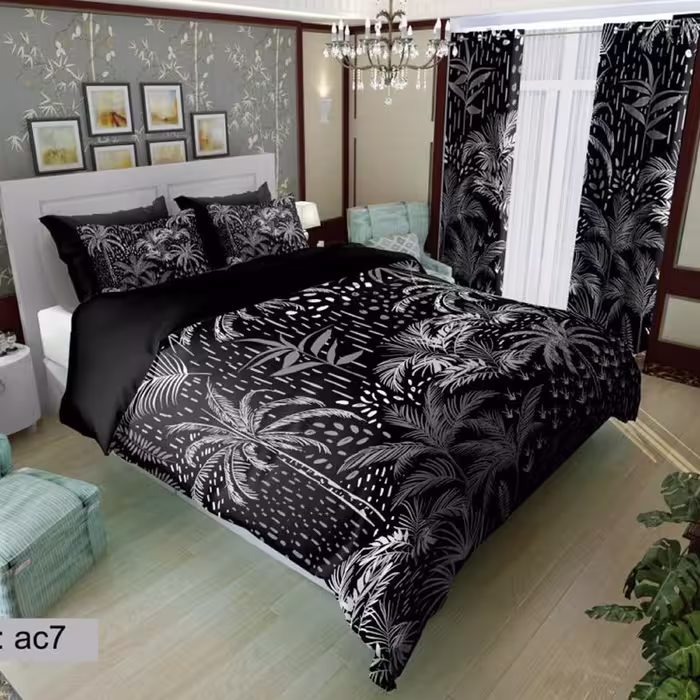 سرویس روتختی 1 نفره تنسل چاپی برندترک لند (Turk Land)  کد ac 7