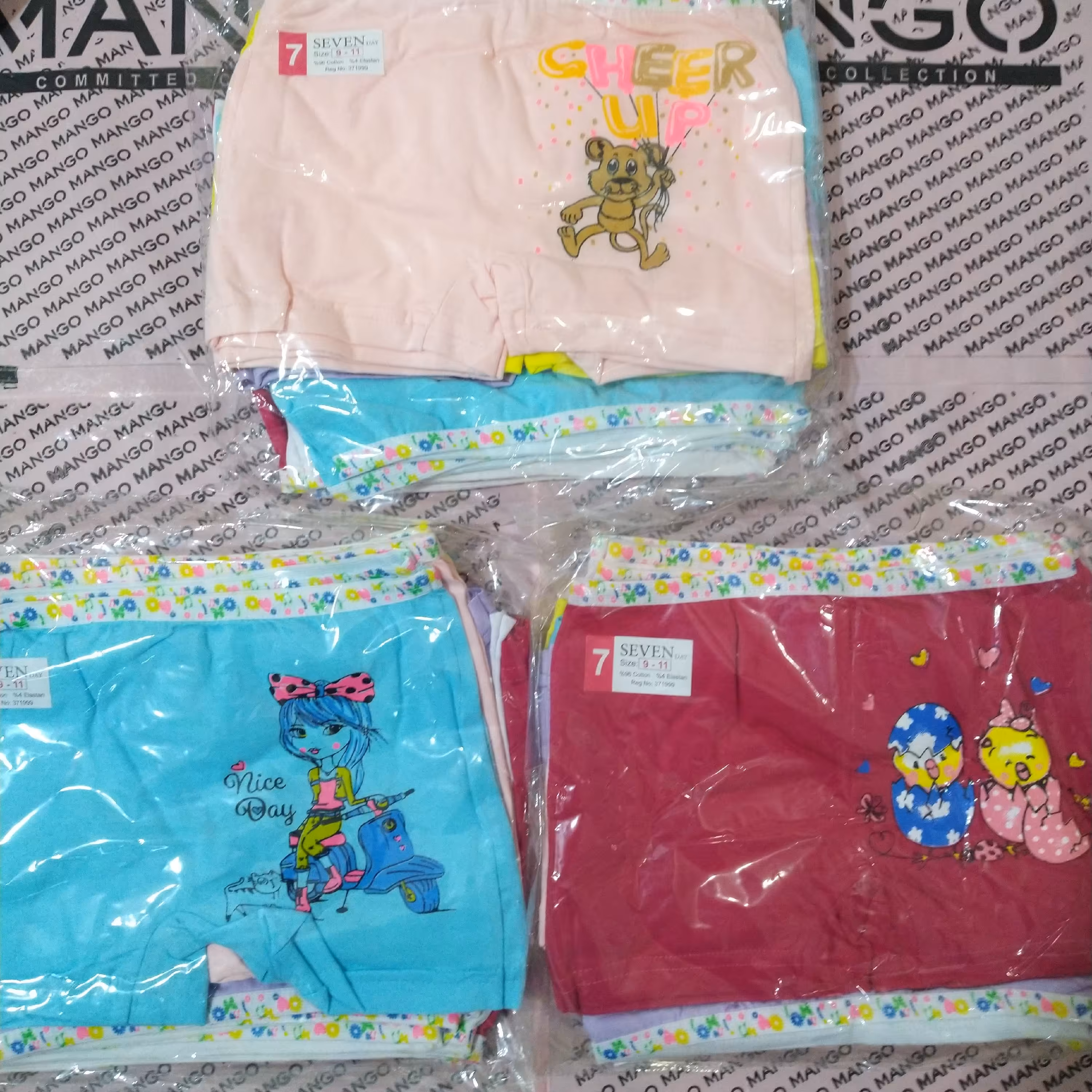 پک 2تایی شورت پادار دخترانه و پسرانه اعلا