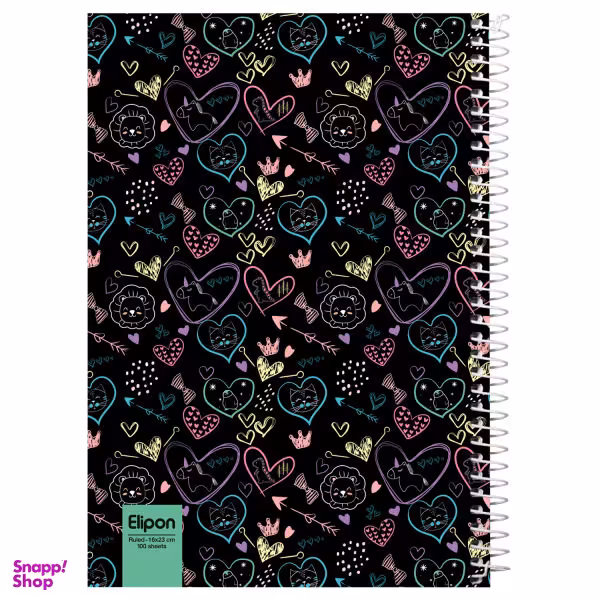 دفتر مشق 100 برگ الیپون کد 2413249