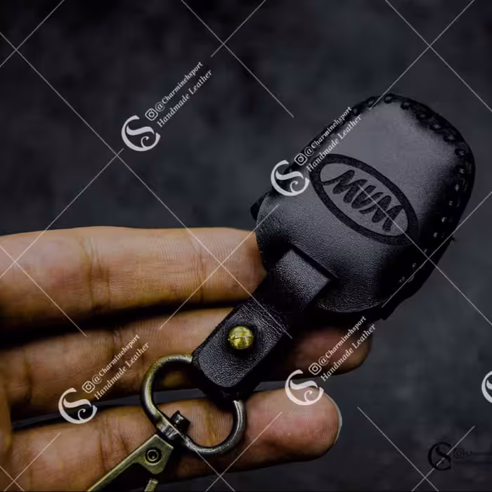 جاسوییچی چرم طبیعی گاوی مشکی مناسب ام وی ام 110