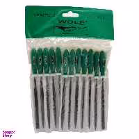 سوهان فلز ولف مدل دم موشی کد YP-3*140 بسته 12 عددی