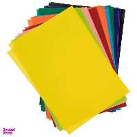 کاغذ رنگی یک رو رنگدونه سایز 25*35 بسته 20 عددی