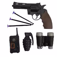ست تفنگ کلت و لوازم پلیسی