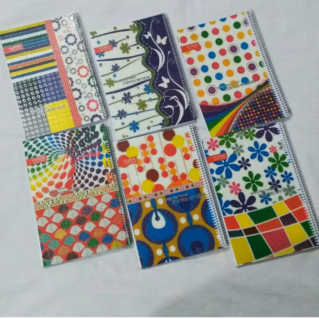 دفتر 100 برگ سیم دار طلقی بزرگ