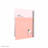 دفتر شطرنجی 60 برگ طلقی تک سیم آزاده کد 146