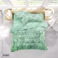 ست رو تختی چاپی 6 تیکه کالیفرنیا دو نفره   کد1062