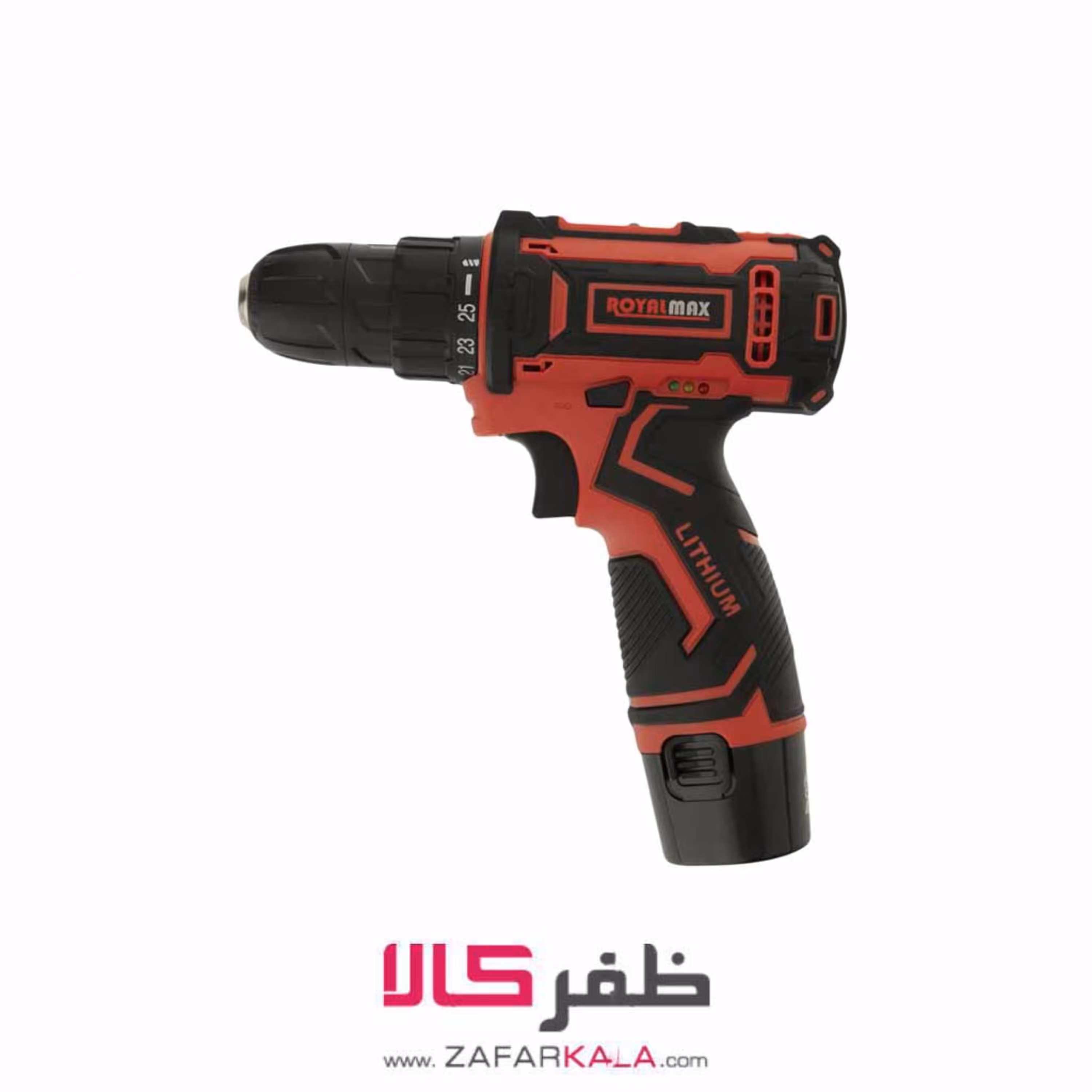 مجموعه 25 عددی دریل پیچ گوشتی شارژی رویال مکس مدل GTLD12002