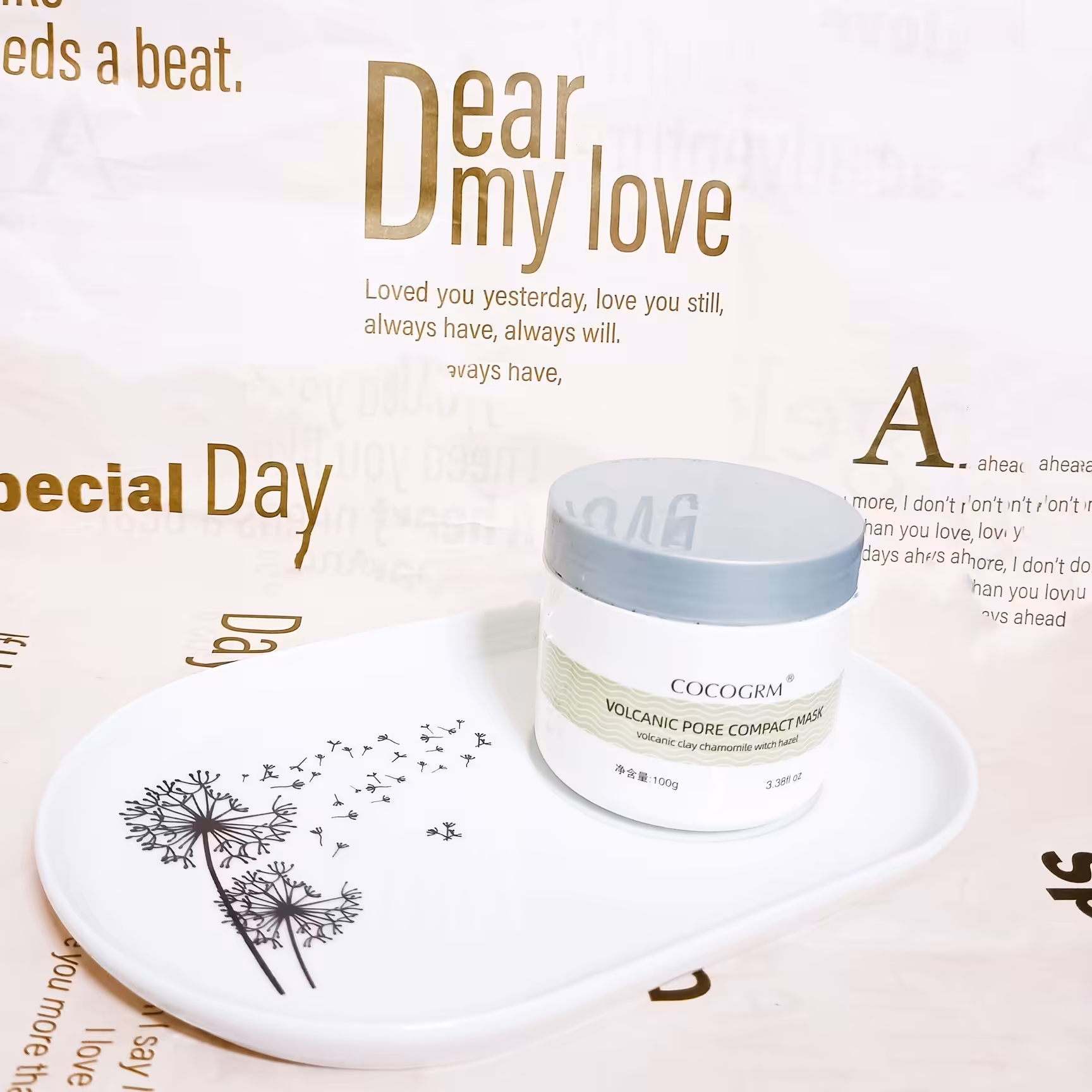 ماسک گچی آتشفشان روشن کننده پوست صورت