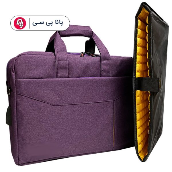 کیف لپتاپ دو تبله 9001 _ بنفش