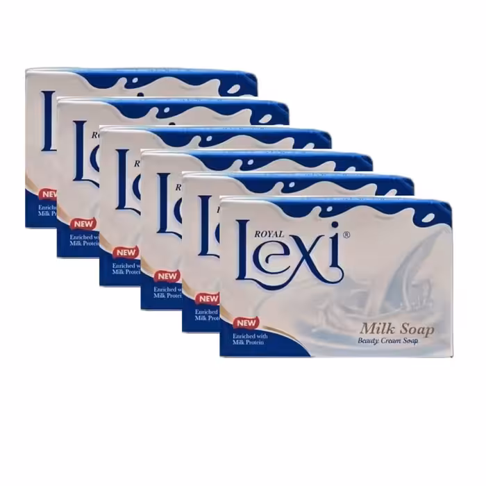 صابون لکسی مدل Milk Soap بسته 6 عددی
