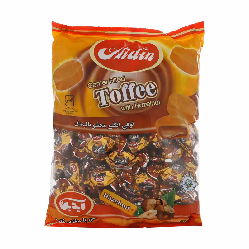 تافی مغزدار فندقی آیدین مقدار 1کیلوگرم