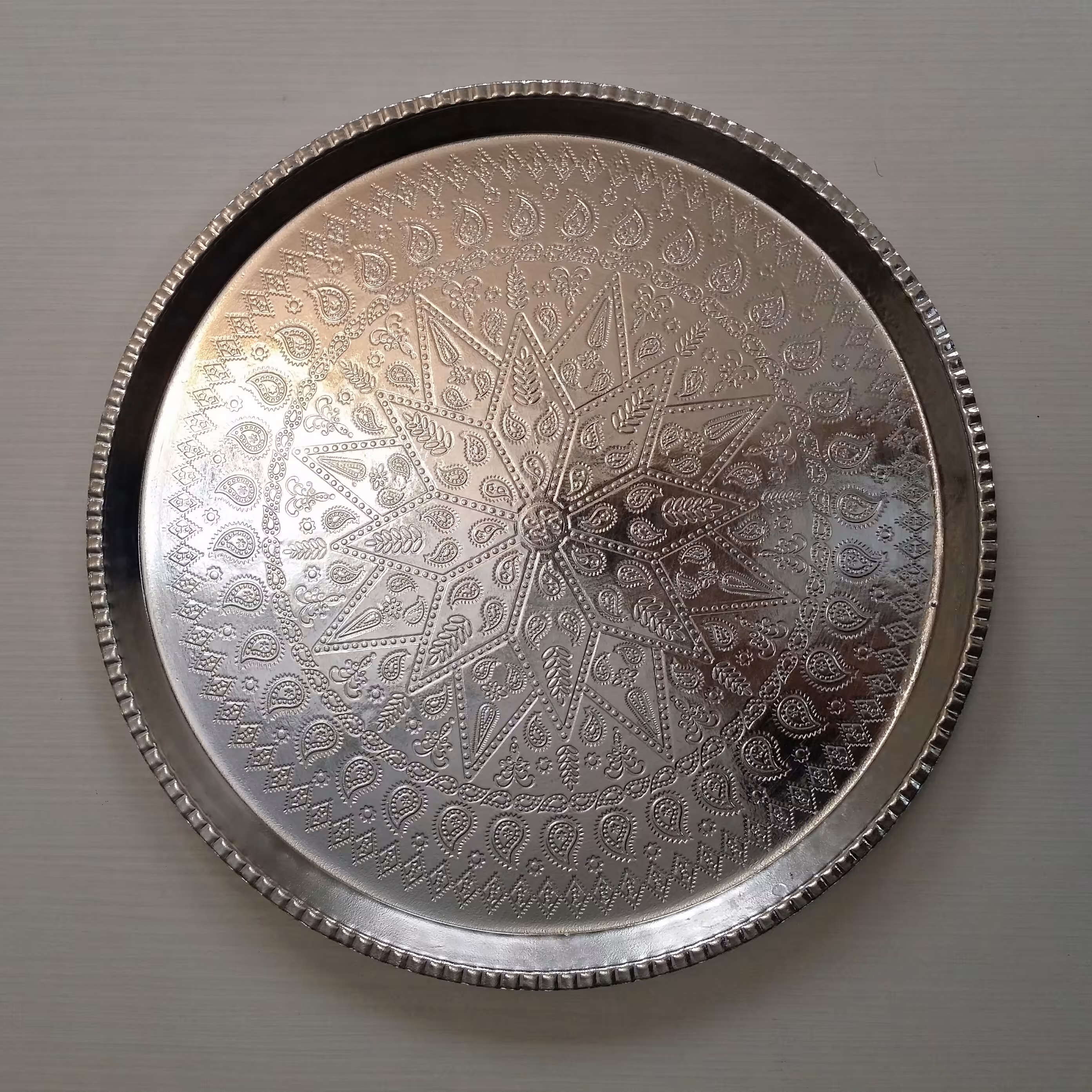 سینی مسی قطر 28cm