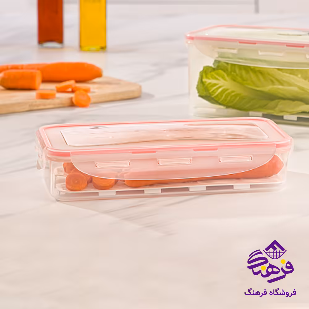 ظرف نگهدارنده 1.8 لیتر مستطیل لیمون