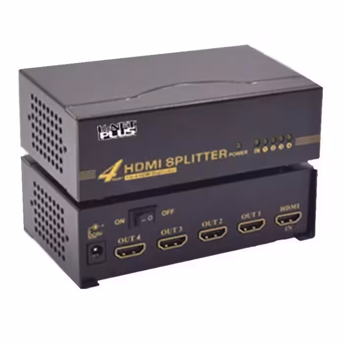 اسپلیتر HDMI FullHD چهار پورت کی نت پلاس مدل KPS644