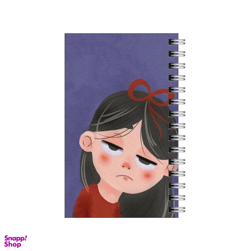 دفترچه یادداشت مدل to do list طرح دختر دلخور بی تفاوت کد 0919122