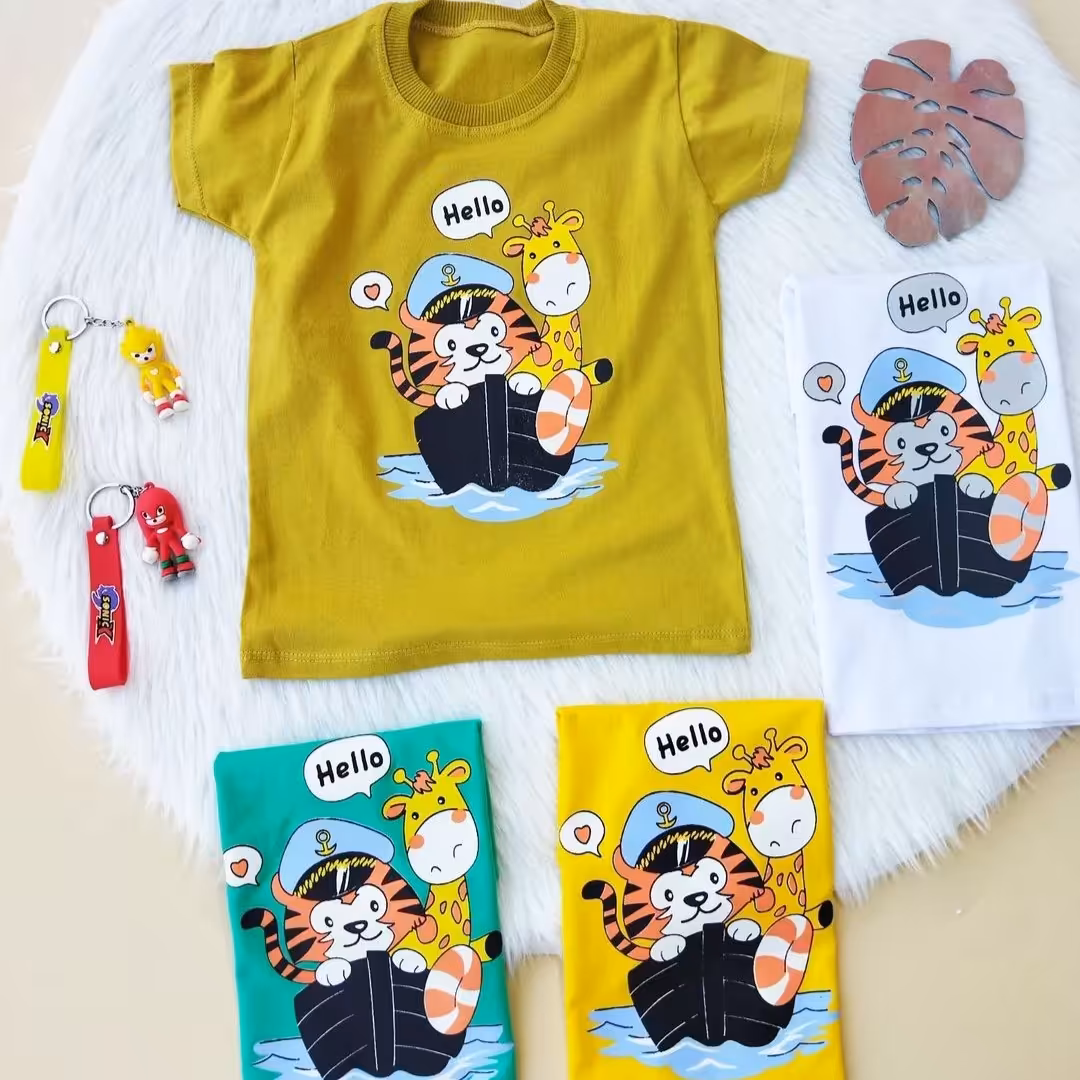 تیشرت تک قایق حیوانات