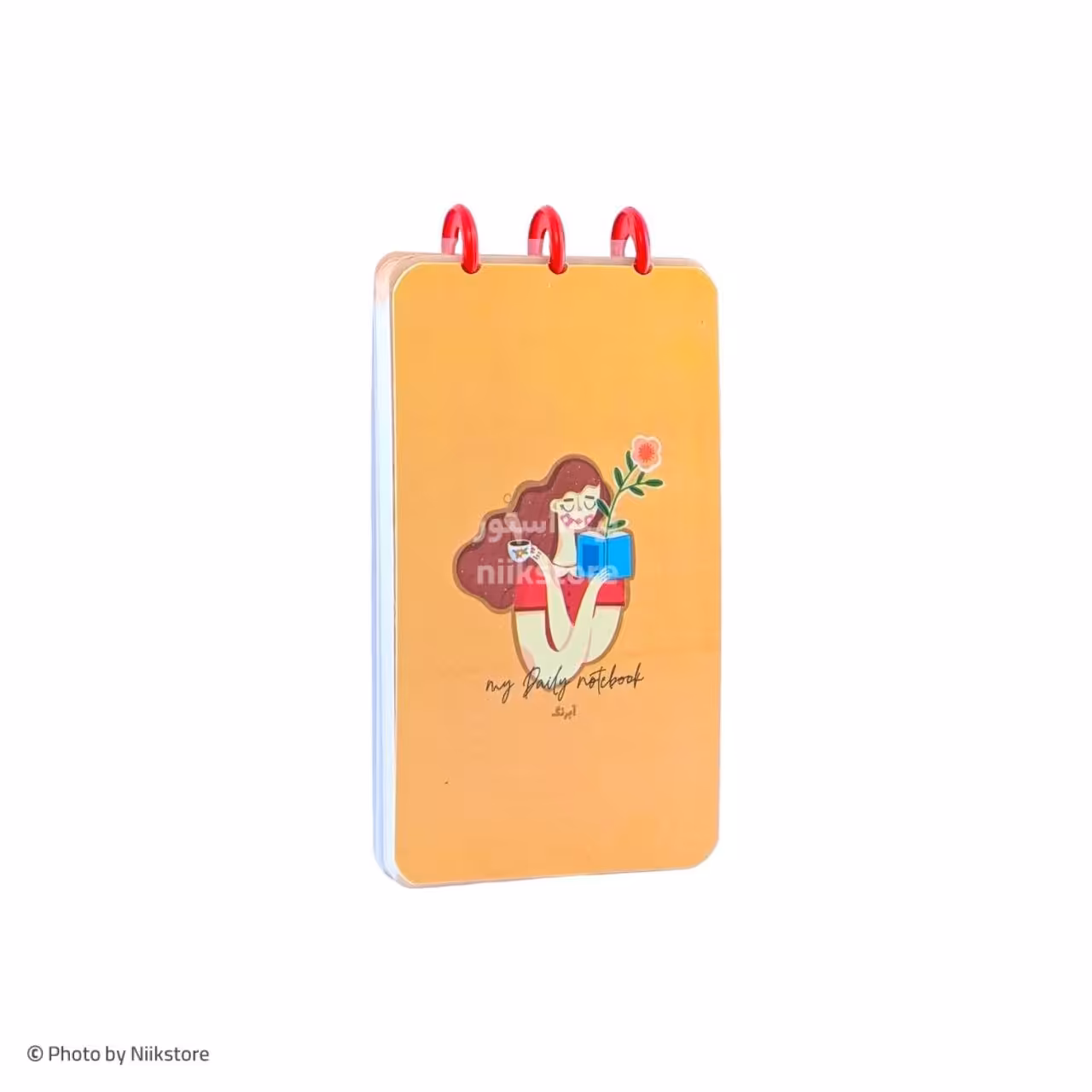 دفتر یادداشت دکمه‌ای پالتویی آبرنگ