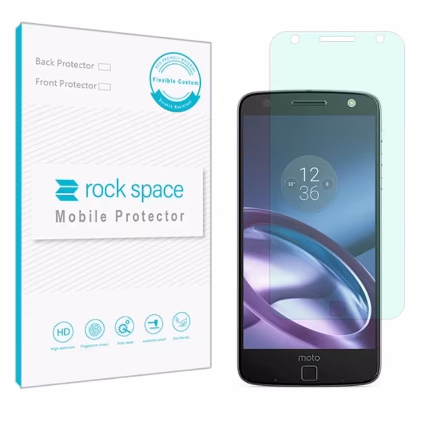 گلس موتورولا Moto Z مدل نانو هیدروژل گرین لایت برند راک اسپیس