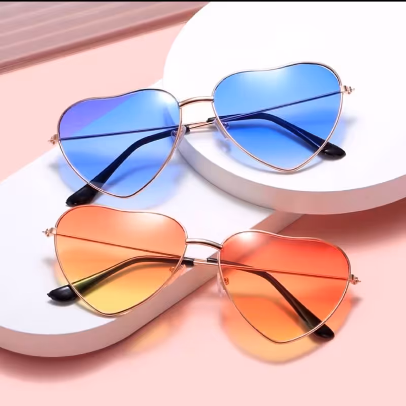 عینک فانتزی قلبی دخترانه وارداتی 